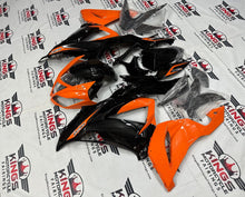 Kawasaki Ninja ZX6R Fairings (2013-2018) Black, Orange, Silver at KingsMotorcycleFairings.com
