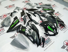 Kawasaki Ninja ZX6R (2019-2023) Matte Black, Green, White Elf at KingsMotorcycleFairings.com