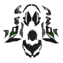 Kawasaki Versys 650 Fairings (2015-2021) Black, Green at KingsMotorcycleFairings.com