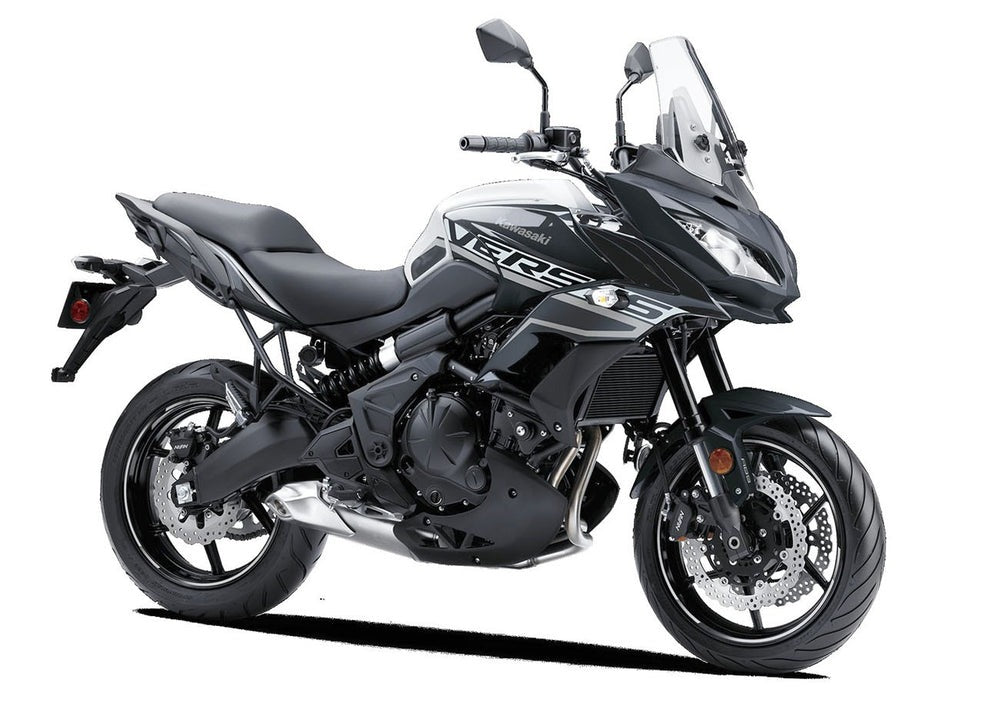 Kawasaki Versys 650 Fairings (2015-2021) Black, White at KingsMotorcycleFairings.com