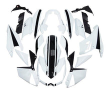 Kawasaki Z1000 Fairings (2010-2013) White, Black Stripe at KingsMotorcycleFairings.com