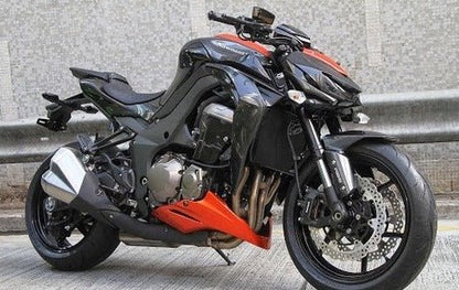 Kawasaki Z1000 Fairings (2014-2019) Black, Orange at KingsMotorcycleFairings.com
