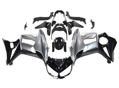 Kawasaki Z1000SX Fairings (2010-2016) Silver, Black at KingsMotorcycleFairings.com
