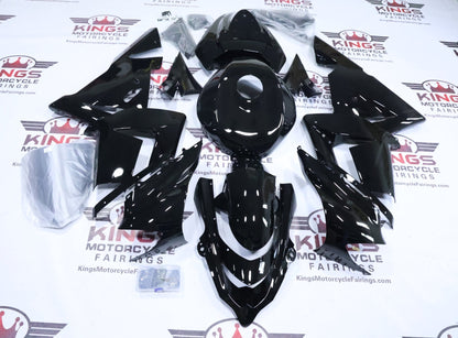Kawasaki ZX-10R Fairings (2004-2005) All Black from KingsMotorcycleFairings.com