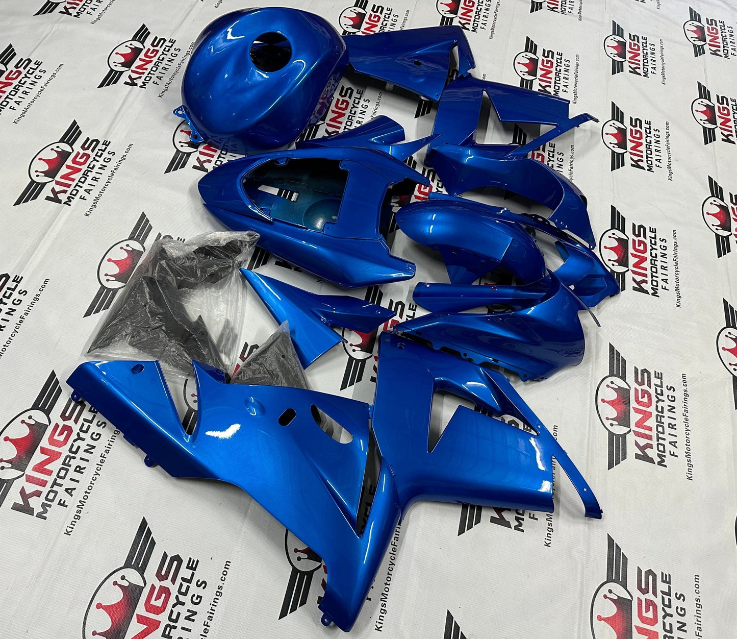 Kawasaki ZX10R Fairing kit (2004-2005) Blue Pearl at KingsMotorcycleFairings.com
