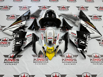 Kawasaki ZX-10R Fairings (2004-2005) Playboy Black, White, Yellow at KingsMotorcycleFairings.com