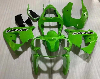Kawasaki ZX-9R Fairings (2002-2003) Green Gloss, Black, White at KingsMotorcycleFairings.com