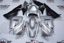 Kawasaki ZX10R Fairings (2004-2005) Silver, Matte Black at KingsMotorcycleFairings.com