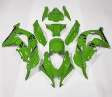 Kawasaki ZX-10R Fairings (2016-2020) Green, Black Stripe at KingsMotorcycleFairings.com