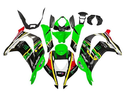 Kawasaki ZX-10R Fairings (2016-2020) Green, Black, Yellow, Red at KingsMotorcycleFairings.com