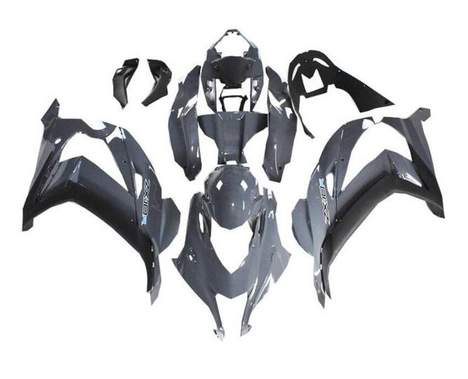 Kawasaki ZX-10R Fairings (2016-2020) Nardo Gray, Black, Blue at KingsMotorcycleFairings.com