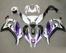 Kawasaki ZX10R Fairings (2016-2020) White, Purple, Black at KingsMotorcycleFairings.com