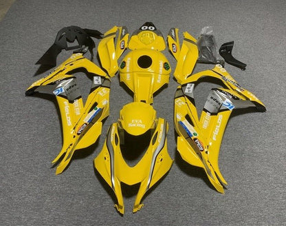 Kawasaki ZX10R Fairings (2016-2020) Yellow at KingsMotorcycleFairings.com