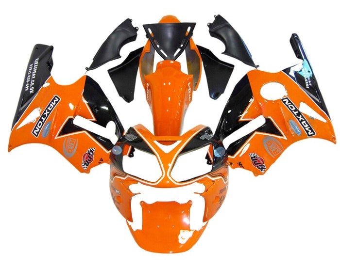 Kawasaki Ninja ZX12R Fairings (2000-2001) Orange, Black, White at KingsMotorcycleFairings.com