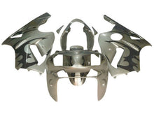 Kawasaki Ninja ZX12R Fairings (2000-2001) Silver, Black Tribal at KingsMotorcycleFairings.com
