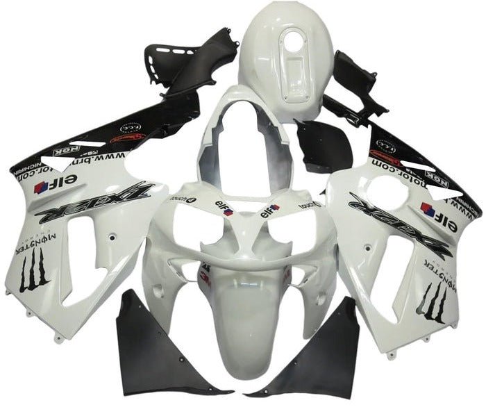 Kawasaki ZX12R Fairings (2002-2006) White Monster at KingsMotorcycleFairings.com