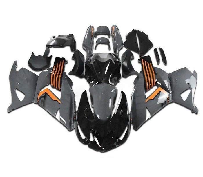 Kawasaki ZX-14R Fairings (2006-2011) Gray, Black, Orange at KingsMotorcycleFairings.com