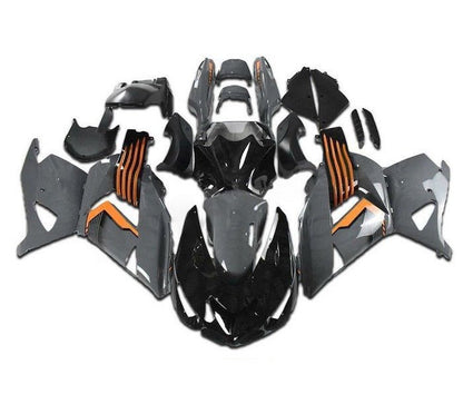 Kawasaki ZX-14R Fairings (2006-2011) Gray, Black, Orange at KingsMotorcycleFairings.com