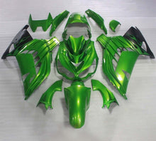 Kawasaki ZX-14R Fairings (2006-2011) Green Flames at KingsMotorcycleFairings.com