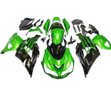 Kawasaki ZX14R Fairings (2012-2024) Gloss Green, Black at KingsMotorcycleFairings.com