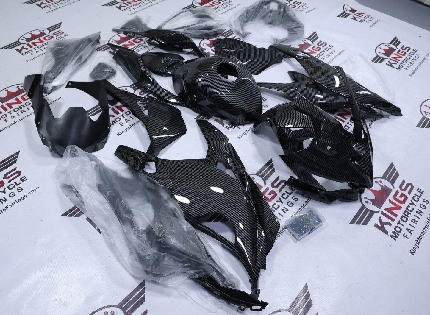 Kawasaki ZX4R Fairing Kit (2019-2025) Full Faux Carbon Fiber at KingsMotorcycleFairings.com