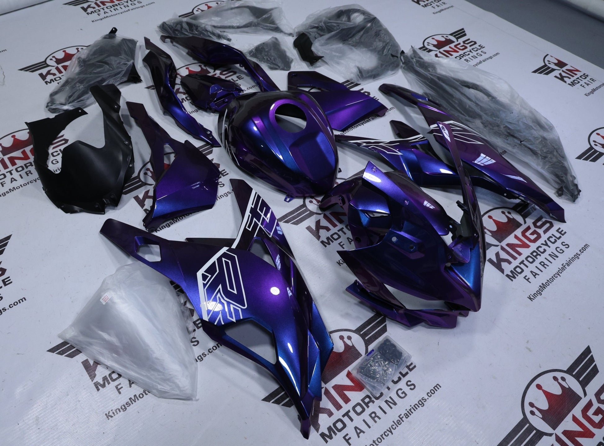 Kawasaki ZX4RR Fairing Kit (2019-2025) Blue, Purple Chameleon at KingsMotorcycleFairings.com