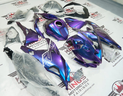 Kawasaki ZX4RR Fairings (2019-2025) Blue, Purple Fade by KingsMotorcycleFairings.com