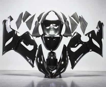 Kawasaki ZX6R 636 Fairings (2005-2006) All Black at KingsMotorcycleFairings.com