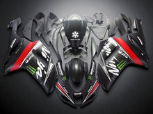 Kawasaki ZX6R 636 Fairings (2007-2008) Matte Black, White, Red Monster at KingsMotorcycleFairings.com