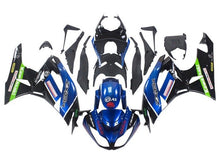 Kawasaki ZX6R 636 Fairings (2009-2012) Blue, Black, Green at KingsMotorcycleFairings.com