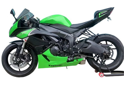 Kawasaki Ninja ZX6R 636 Fairings (2009-2012) Gloss Green, Black from KingsMotorcycleFairings.com