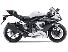 Kawasaki ZX6R 636 Fairings (2013-2018) Matte White, Matte Black at KingsMotorcycleFairings.com