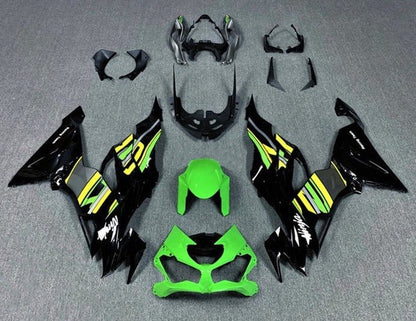 Kawasaki ZX6R 636 Fairings (2019-2023) Green, Yellow, Black at KingsMotorcycleFairings.com