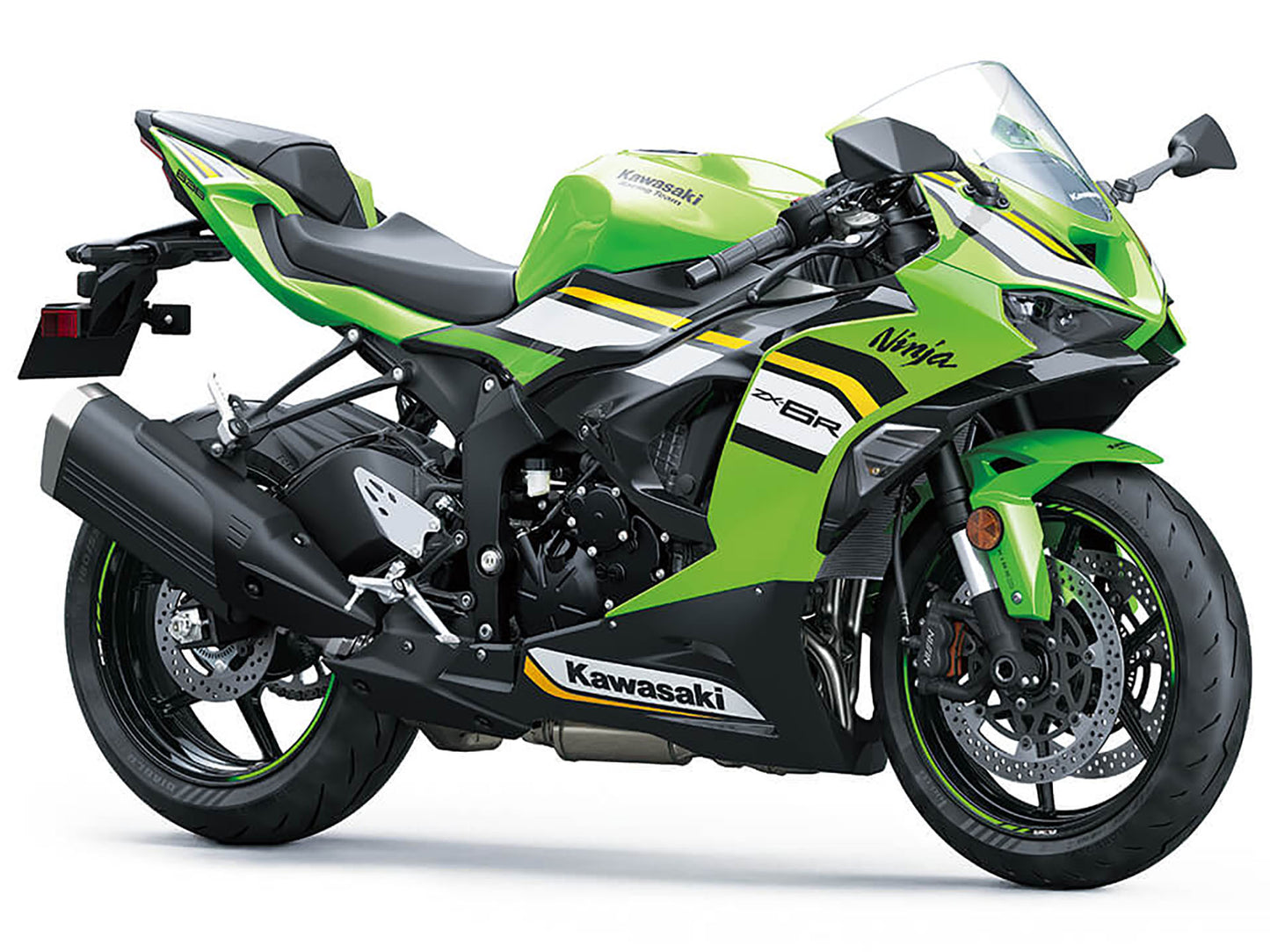 Kawasaki ZX6R 636 Fairings (2024-2025) Green, White, Black, Yellow KRT at KingsMotorcycleFairings.com