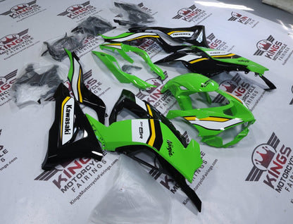 Kawasaki ZX6R 636 Fairings (2024-2025) KRT Green, Black, Yellow, White at KingsMotorcycleFairings.com
