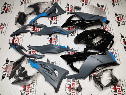 Kawasaki ZX6R 636 Fairings (2024-2025) Matte Dark Gray Metallic at KingsMotorcycleFairings.com