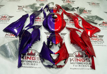 Kawasaki ZX6R 636 Fairings (2024-2025) Purple, Red Half Split from KingsMotorcycleFairings.com
