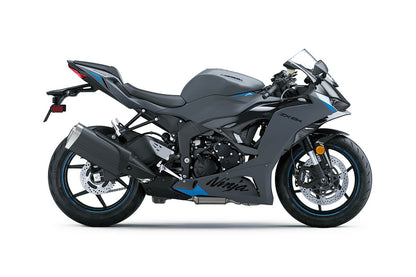 Kawasaki ZX6r 636 Fairing Set (2024-2025) Matte Dark Gray Metallic at KingsMotorcycleFairings.com