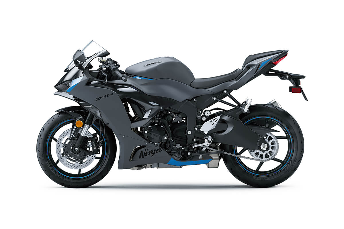 Kawasaki ZX6r Fairings (2024-2025) Matte Dark Gray Metallic at KingsMotorcycleFairings.com