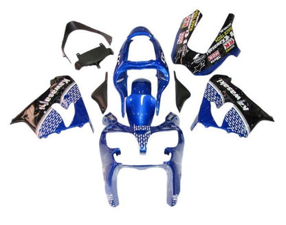 Kawasaki ZX-9R Fairings (2000-2001) Blue, White, Black at KingsMotorcycleFairings.com