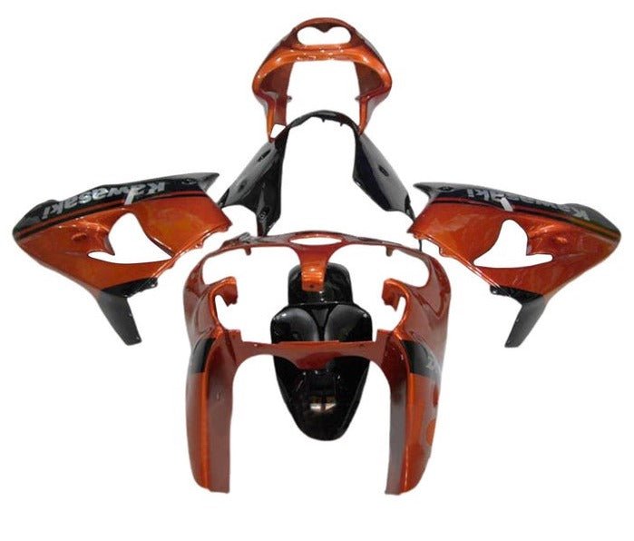 Kawasaki ZX9R Fairings (2000-2001) Orange, Black at KingsMotorcycleFairings.com