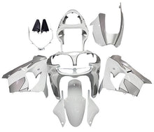 Kawasaki ZX9R Fairings (2000-2001) White, Silver at KingsMotorcycleFairings.com