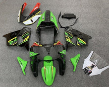 Kawasaki ZX9R Fairings (2002-2003) Green, Black, Yellow at KingsMotorcycleFairings.com