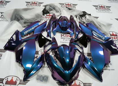 Kawasaki Ninja 400 Fairings (2018-2023) Blue, Purple Chameleon from KingsMotorcycleFairings.com
