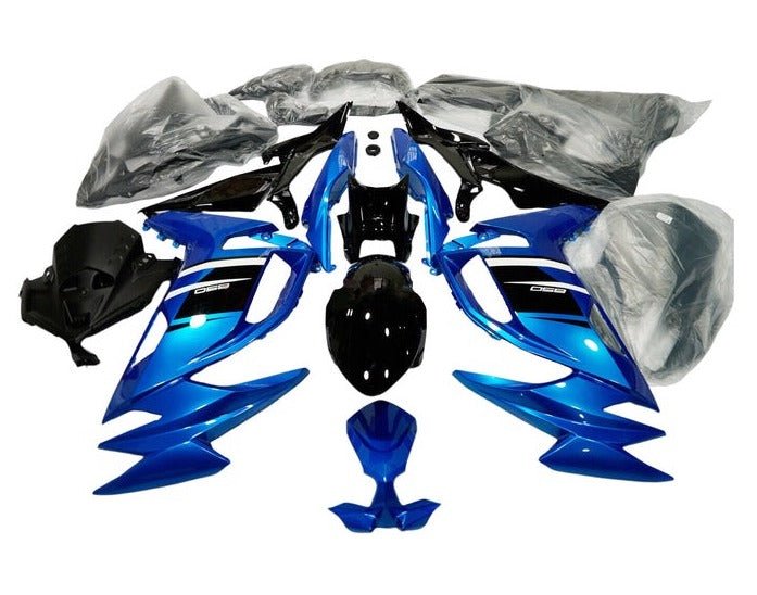 Kawasaki Ninja 650 Fairing Kit (2020-2025) Blue, Black at KingsMotorcycleFairings.com