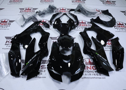 Kawasaki Ninja ZX10RR Fairings (2021-2025) Black, White, Green from KingsMotorcycleFairings.com