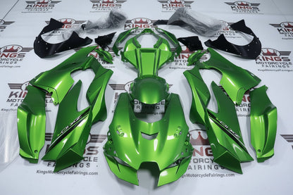 Kawasaki Ninja ZX10RR Fairings (2021-2025) Green from KingsMotorcycleFairings.com