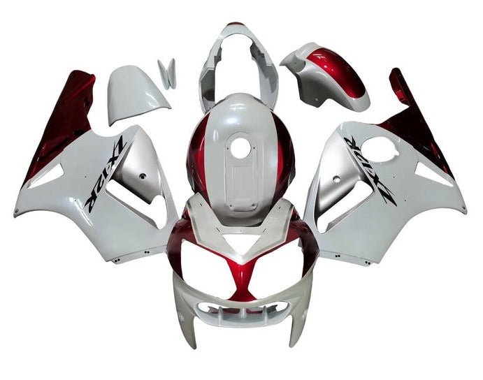 Kawasaki Ninja ZX12R Fairings (2000-2001) White, Silver, Red at KingsMotorcycleFairings.com