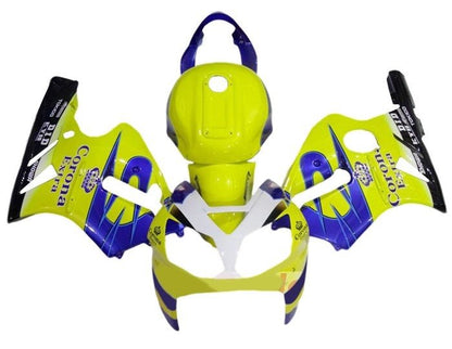 Kawasaki Ninja ZX12R Fairings (2000-2001) Yellow, Blue Corona at KingsMotorcycleFairings.com
