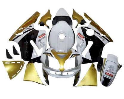 Kawasaki Ninja ZX12R Fairings (2002-2006) White, Gold, Black at KingsMotorcycleFairings.com